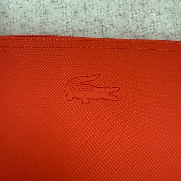 Lacoste Women's Bold Orange Cosmetic Bag - Picture 6 of 6
